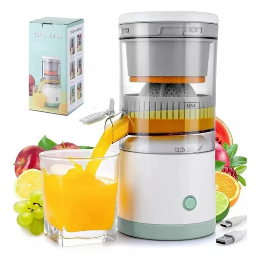 Espremedor elétrico portátil com carregamento USB, liquidificador de frutas, laranja e limão