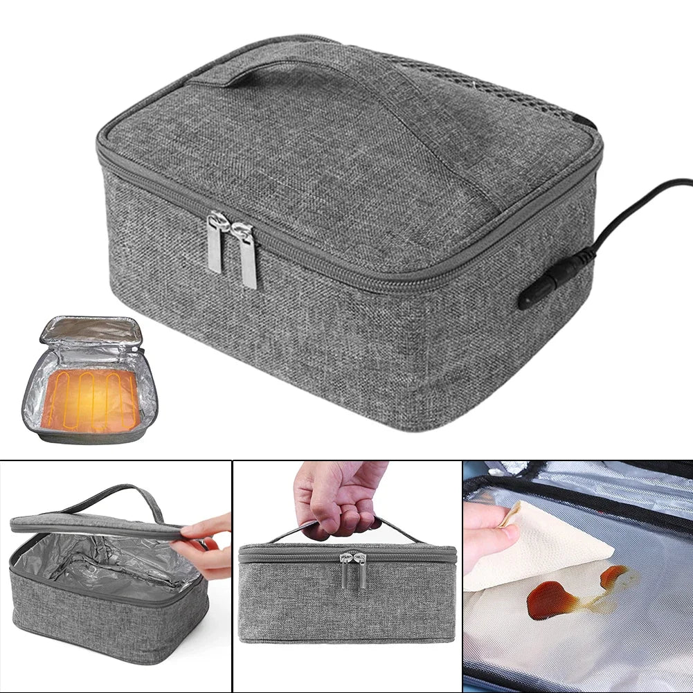 Bolsa de almoço isolada elétrica térmica USB bolsa de almoço portátil aquecedor de alimentos caixa de viagem caminhada acampamento ao ar livre bolsa de almoço nova